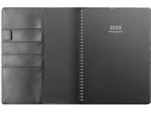 Veckojournal 2025 svart