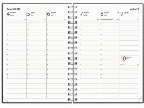 Kalender Weekly A6 Eco Line 2025