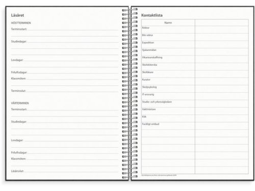 Noteringskalendern fr lrare A5 25/26