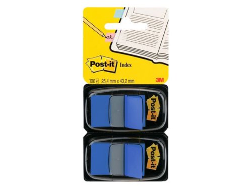 Index POST-IT 680 2x50 25x44mm bl