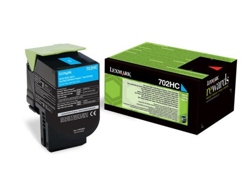 Toner LEXMARK 70C2HC0 702HC 3K cyan