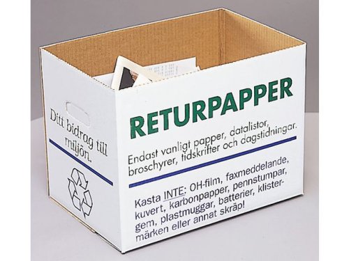 Returpapperslda 405x265x300mm 32L