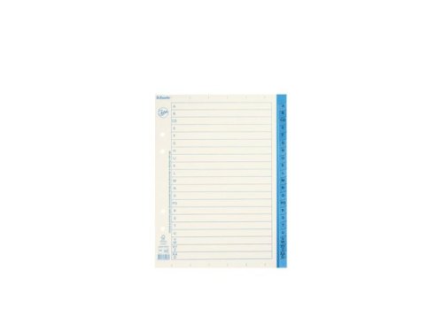 Pappregister JOPA A5 A- vit/bl