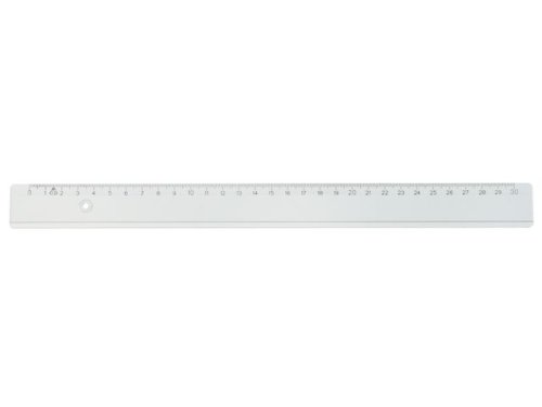 Linjal 20 cm cm/mm-gradering plast 10/FP