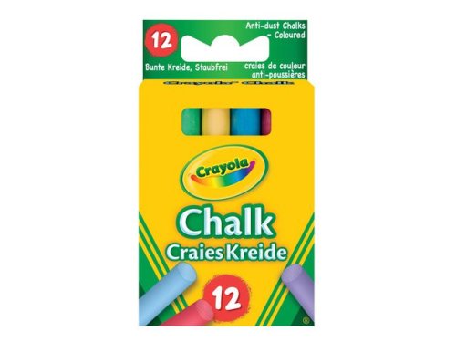 Tavelkrita CRAYOLA kulrt 2x6 frger