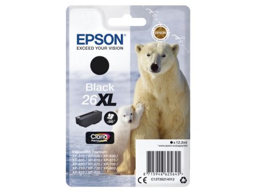 Blckpatron EPSON C13T26214012 Svart