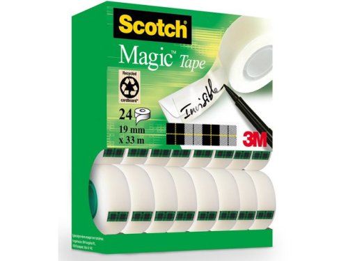 Dokumenttejp 19mm x 33m SCOTCH 810 24rl/fp