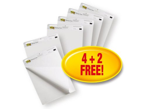 Bldderblock POST-IT 635x775mm 6-pack