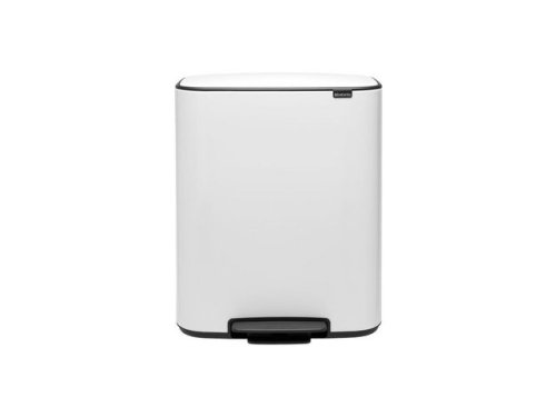 Papperskorg BRABANTIA Pedal Bo 2x30L vit