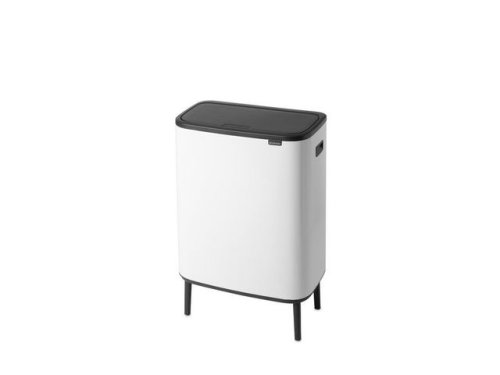 Papperskorg BRABANTIA Bo Touch 2x30L vit