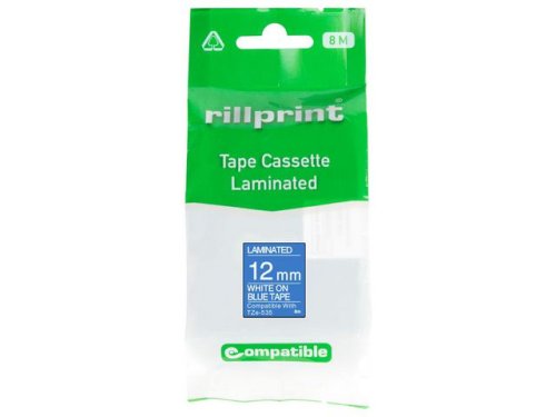 Tape 12mm TZe-535 vit p bl