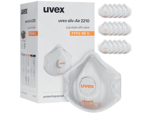 Andningsskydd UVEX 2210 FFP2 vent. 15/FP