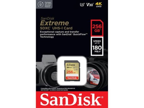 Minneskort SANDISK SDHC Extreme 256GB