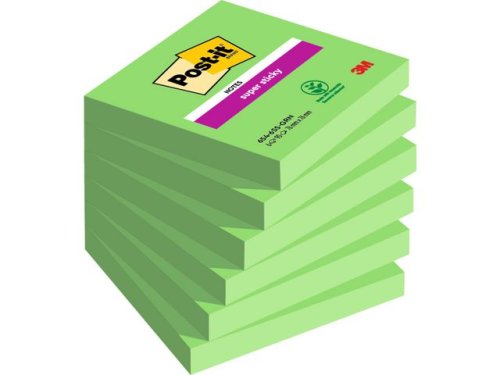 Notes POST-IT SS 76x76 ljus grn 6/fp