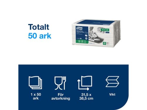 Rengringsduk TORK W8 99% biobas. 50/fp