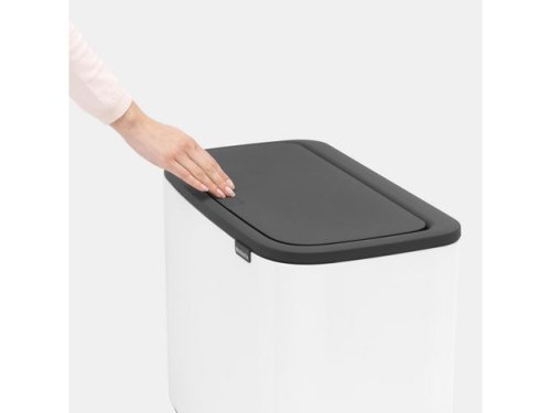 Papperskorg BRABANTIA Bo Touch 3x11L vit