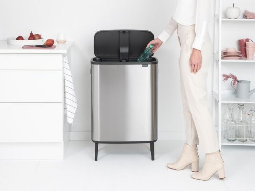 Papperskorg BRABANTIA Bo Touch 60L stl