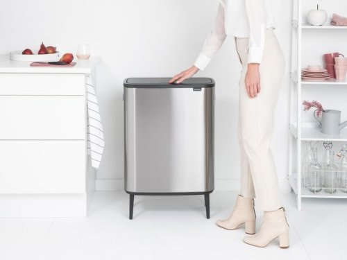 Papperskorg BRABANTIA Bo Touch 60L stl