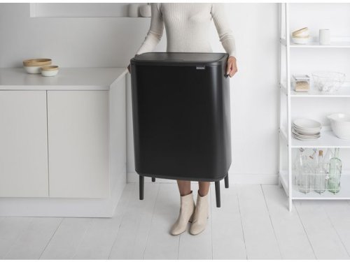 Papperskorg BRABANTIA Bo Touch 60L svart