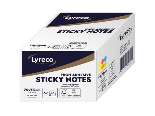 Notes LYRECO prem 75x75mm summer 6/fp