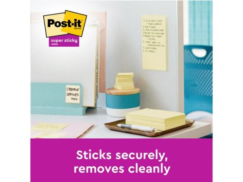 Notes POST-IT SS 76x76mm rec gul 3/fp