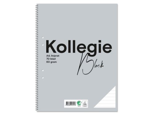 Kollegieblock FW A4 60g 70bl linj h gr