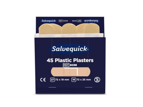 Plster SALVEQUICK refill plast 45st/fp