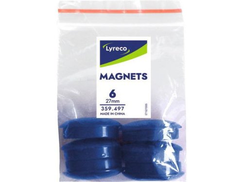 Magnetknappar LYRECO 27mm bl 6/fp