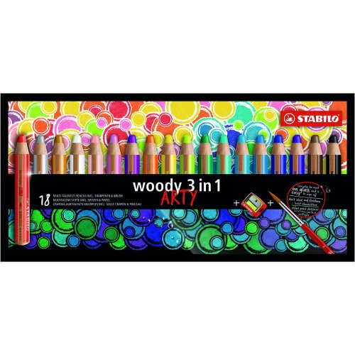 STABILO ARTY Woody Med Pennvssare 18 Pack