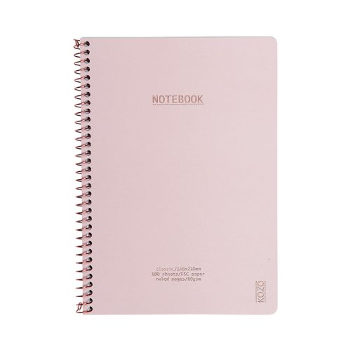 KOZO Anteckningsbok A5 Classic Dusty Pink