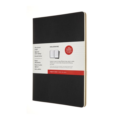 Cahier Subject A4 Svart / Brun 2 Pack