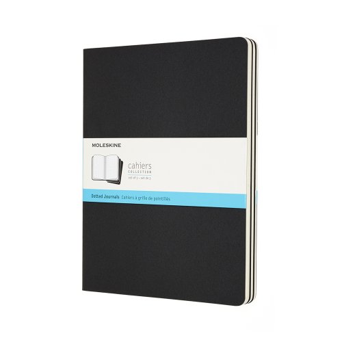 Cahier Journal Dotted XL Svart 3-Pack