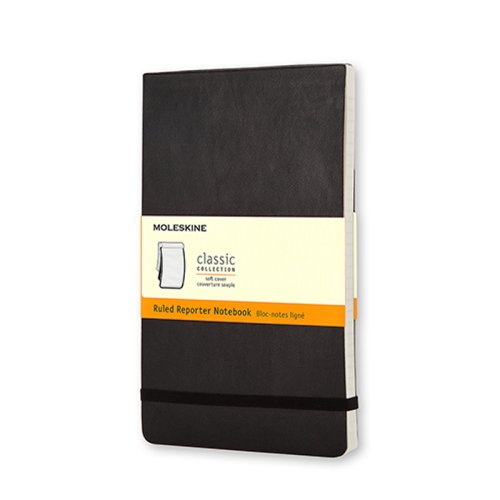 Moleskine Reporter Anteckningsbok Linjerad Soft Pocket Svart