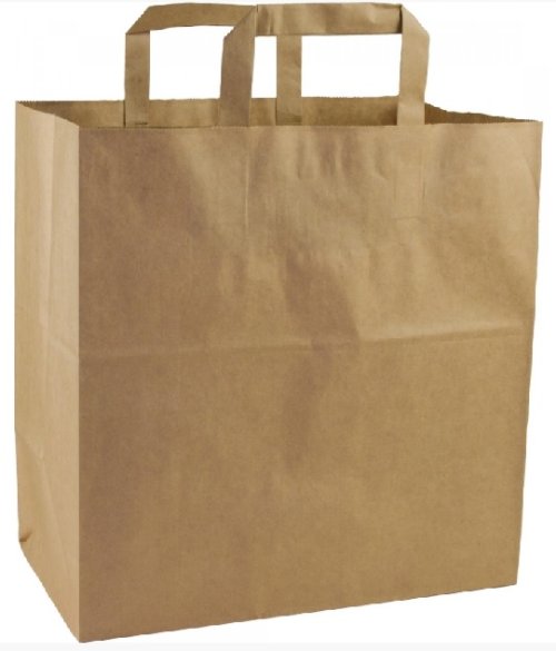 Papperskasse Take Away 260x170x260mm, 13L brun