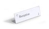 Bordsskylt 61x210 mm akryl transparent