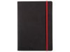 Ant.bok OXFORD Black nRed A5 soft linj