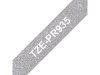 Tape BROTHER TZEPR935 12mm vit p silve