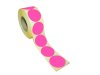 Etikett rund 40mm rosa 500st/rl