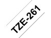 Tape BROTHER TZE261 36mm svart p vit