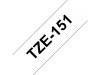 Tape BROTHER TZE151 24mm svart p klar