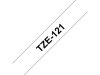 Tape BROTHER TZE121 9mm svart p klar