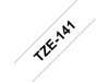 Tape BROTHER TZE141 18mm svart p klar