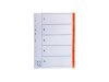 Register plastflik 1-5 orange 20/fp