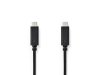 Kabel NEDIS USB-C - USB-C 1m svart